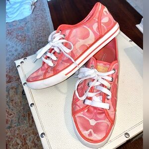 Coach Low Top Pink Sneakers